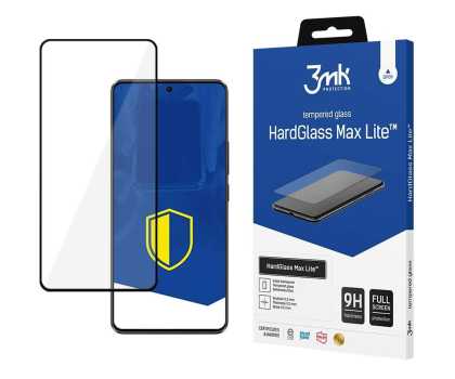 Szkło i folia ochronna 3mk HardGlass Max Lite Black do Poco X6 Pro 5G